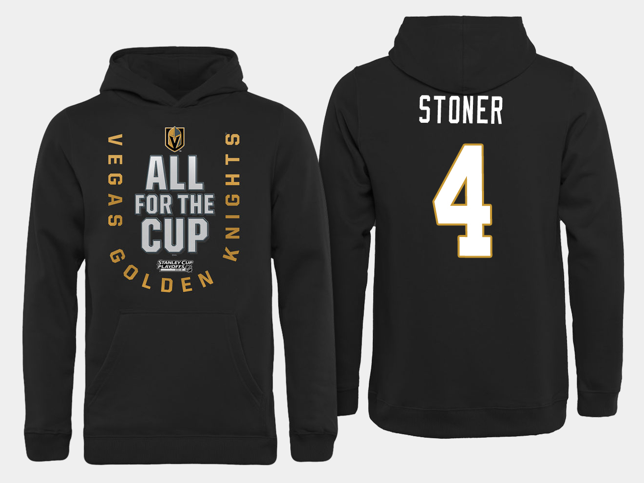 Men NHL Vegas Golden Knights 4 Stoner All for the Cup hoodie